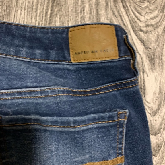 American Eagle Distressed Skinny Jeans 4 long - Picture 7 of 8
